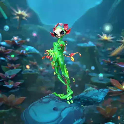 Floral Alien Guardian model pack