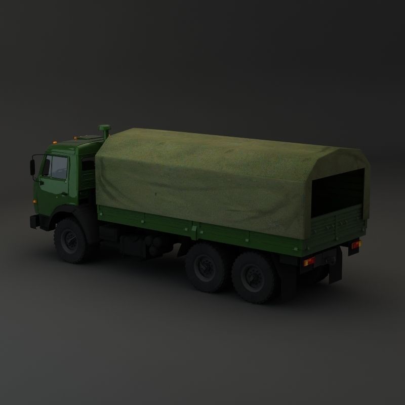 Kamaz Modify 6x4 BR 3D model_4