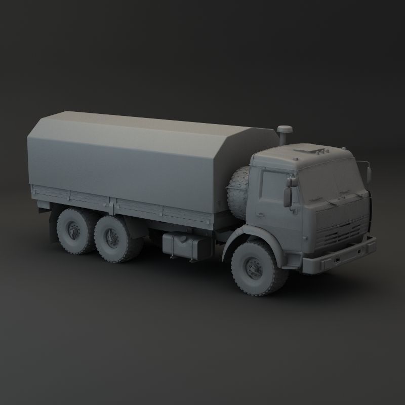 Kamaz Modify 6x4 BR 3D model_5
