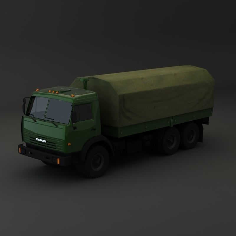 Kamaz Modify 6x4 BR 3D model_1
