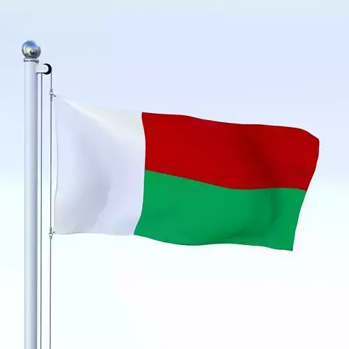 Animated Madagascar Flag