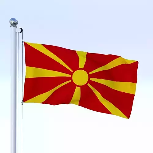 Animated Macedonia Flag