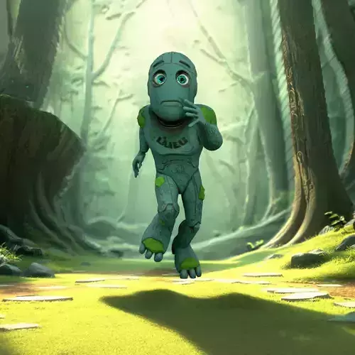 Mossy Stone Robot model pack