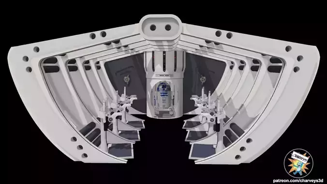  Star Wars Naboo Royal Starship Droid Bay for action figures 