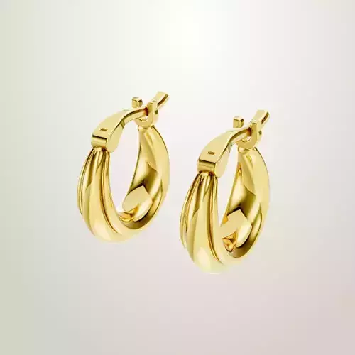 Hoops Elegant Earrings Classic Gold Hoops for Any Occasion 4
