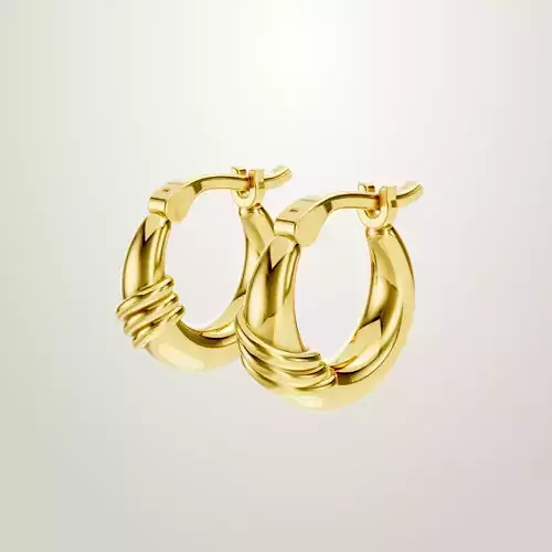  Hoops Elegant Earrings Classic Gold Hoops for Any Occasion 5