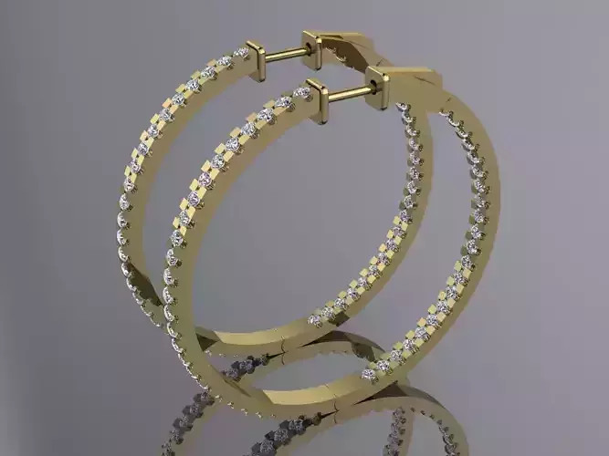 Jewelry Earrings Brand Gold Diamond