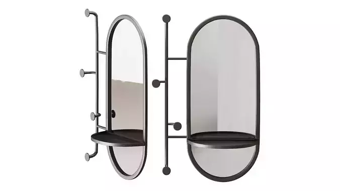 Zada Mirror with Accessories Hanger by La Forma