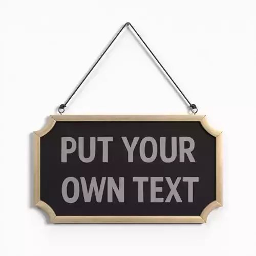 Display Sign - Regular Wooden Wall Message Board