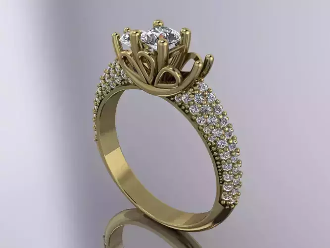 Elegant Diamond Ring Brand Gold