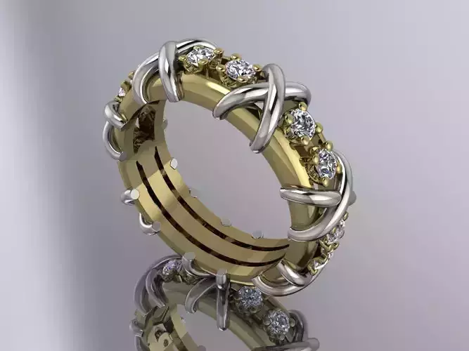 Tiffany Brand Jewelr Diamond Ring Gold