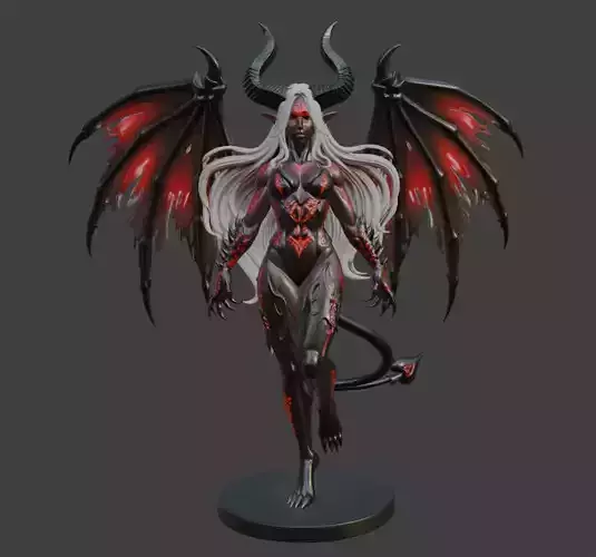 Succubus Demon Queen 3d Model For 3D Print