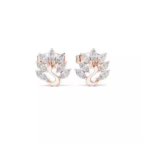 Diamond Studs Earrings 3dm stl renders animation videos details 