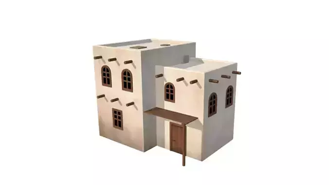 Middle Eastern Style Building - PBR Game Ready