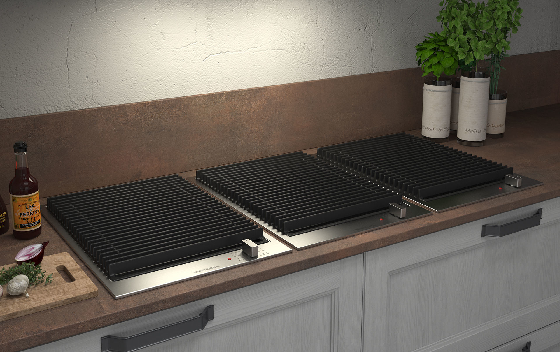 BARAZZA Hob Barbecue BFeel cm36 C4DVray 3D model_5