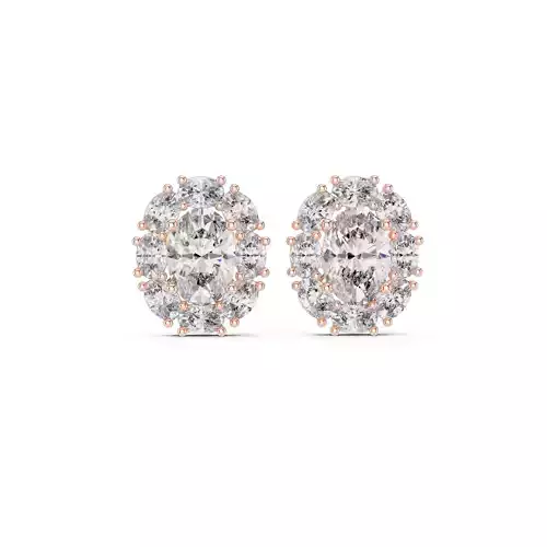 Diamond Studs Earrings 3dm stl renders animation videos details 