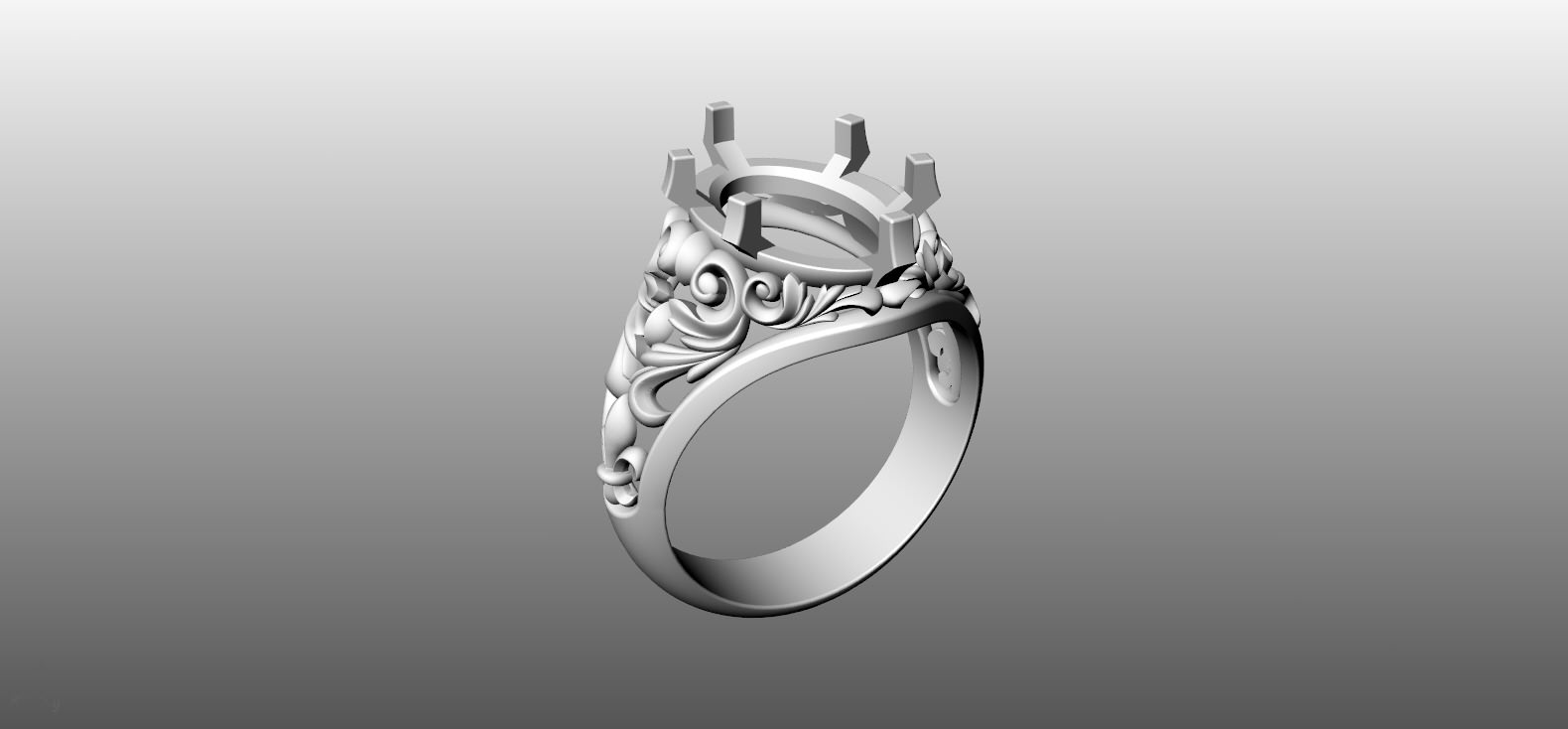 Ring for Womens 3D print model_4