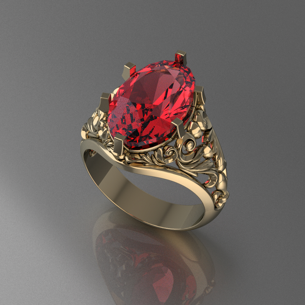 Ring for Womens 3D print model_2