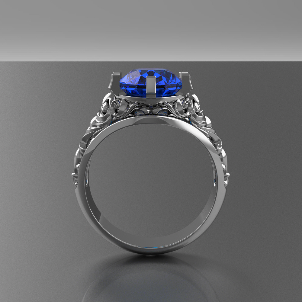 Ring for Womens 3D print model_3