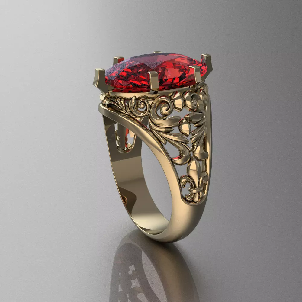 Pattern ring 3D print model