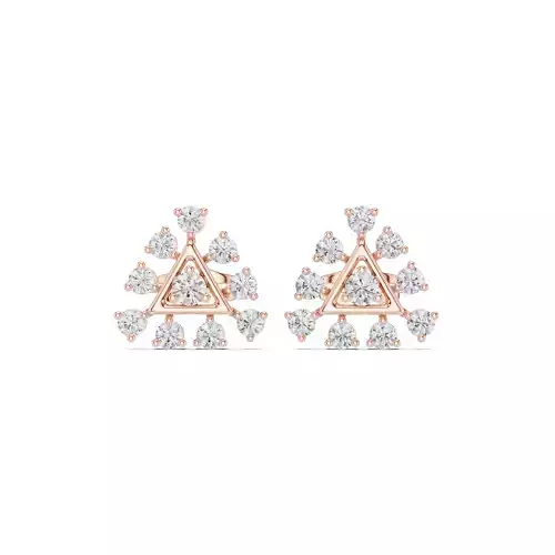 Diamond Studs Earrings 3dm stl renders animation videos details 