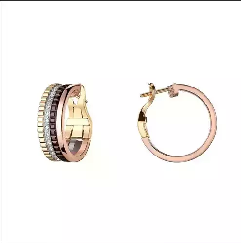 Brand Jewelry Boucheron Earrings Gold