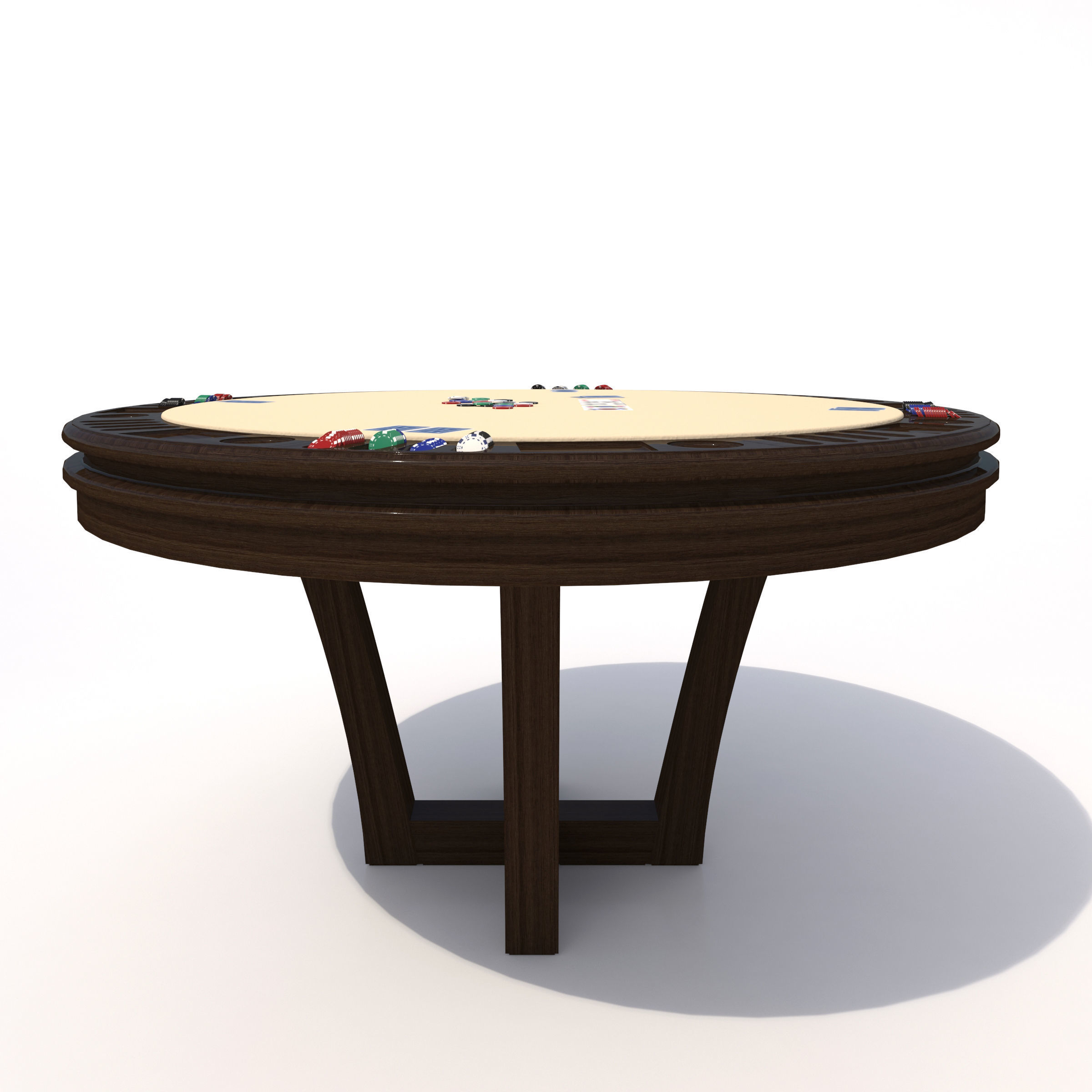 Poker Table 3D model_5