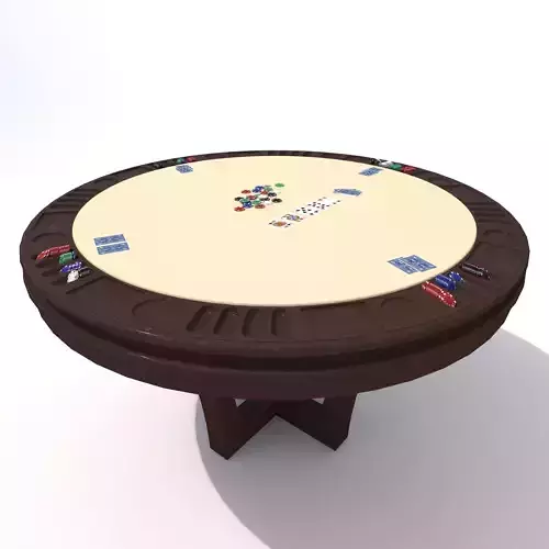 Poker Table 3D model