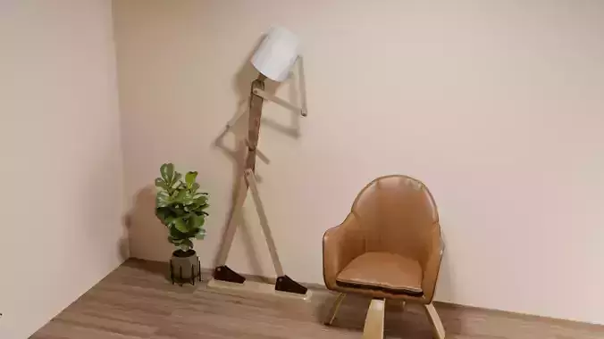 Walking Man Posable Floor Lamp