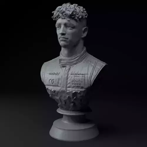 Lando Norris F1 Premium 3D Bust STL