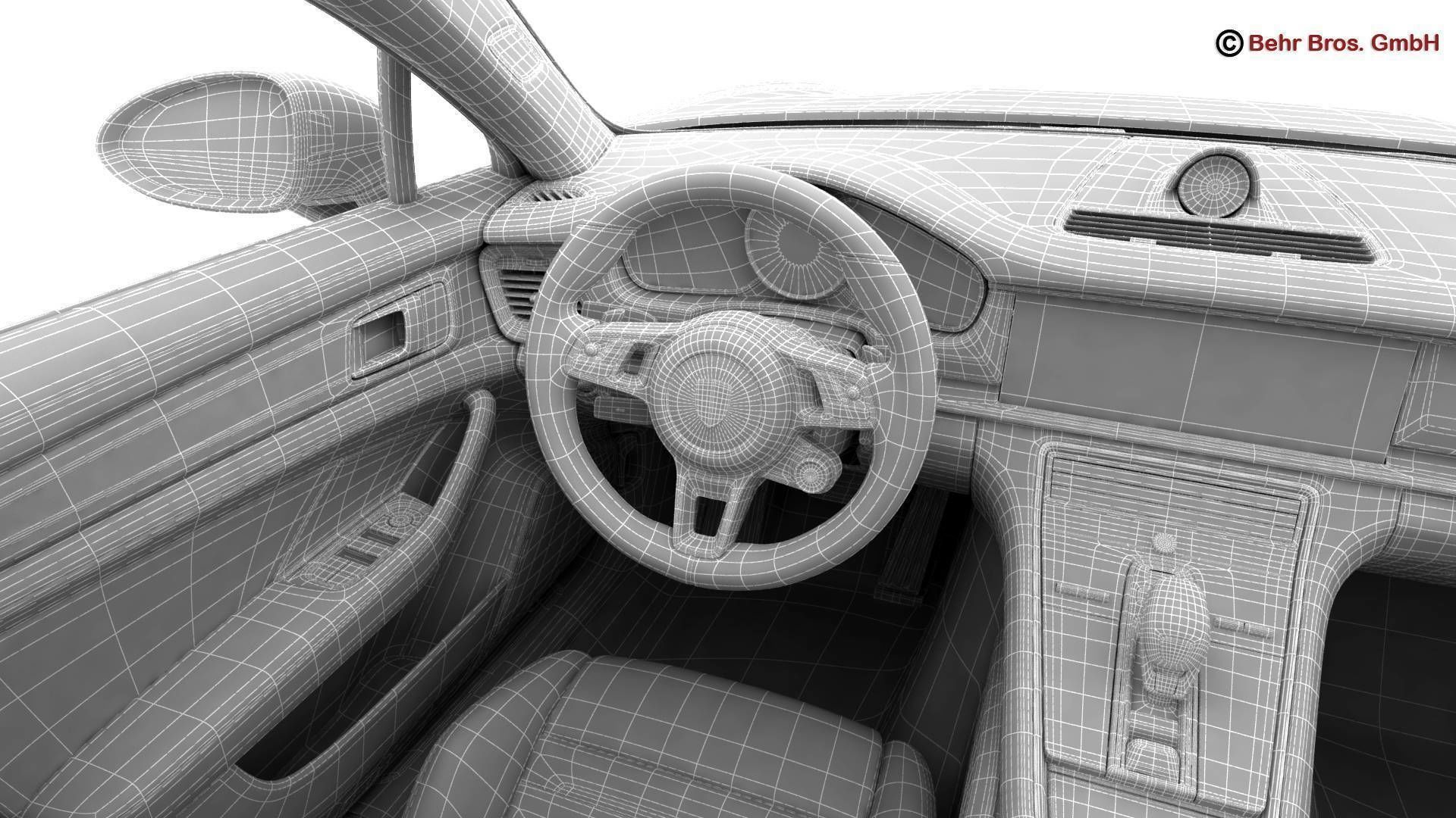 Porsche Panamera Turbo 2017 3D model_29