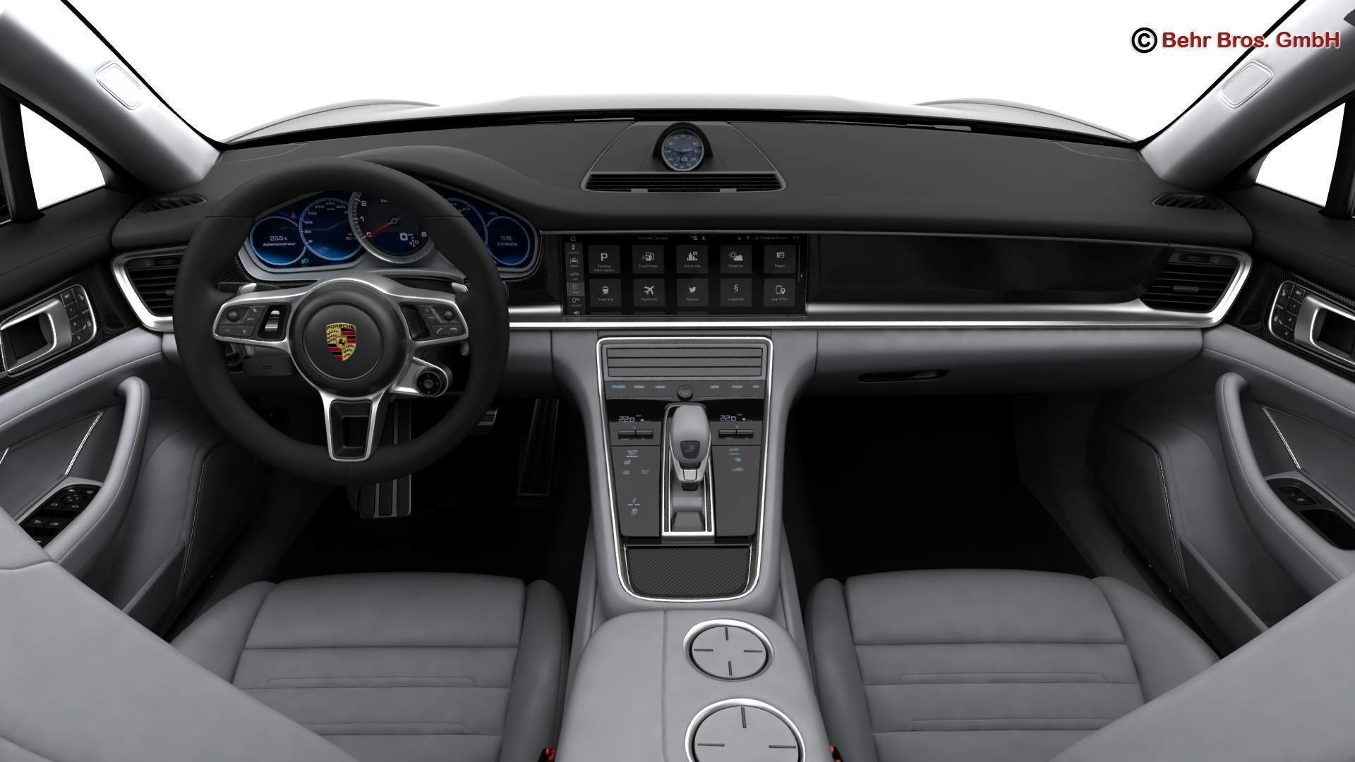 Porsche Panamera Turbo 2017 3D model_13