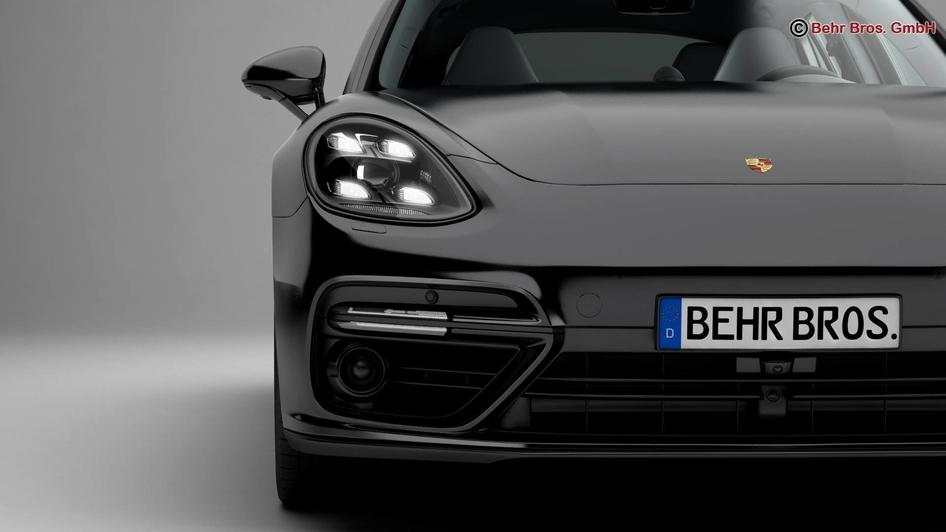 Porsche Panamera Turbo 2017 3D model_7