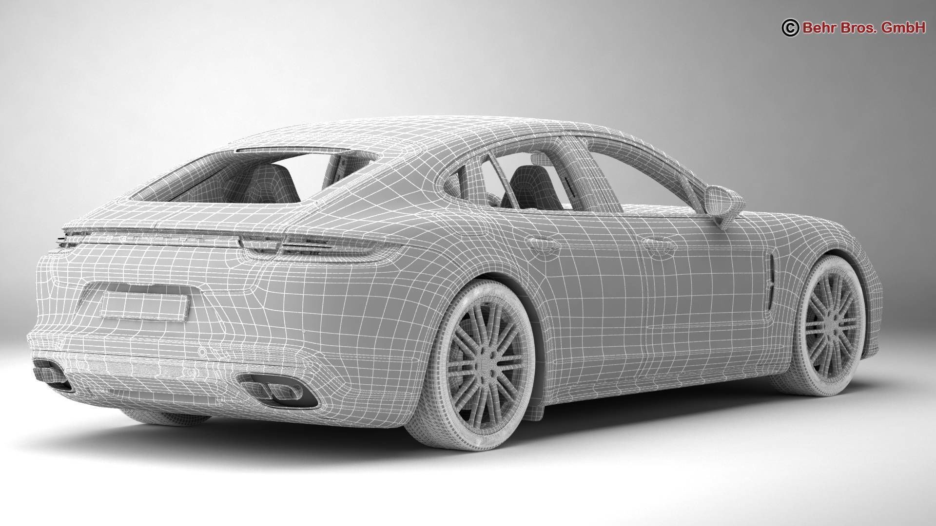 Porsche Panamera Turbo 2017 3D model_18