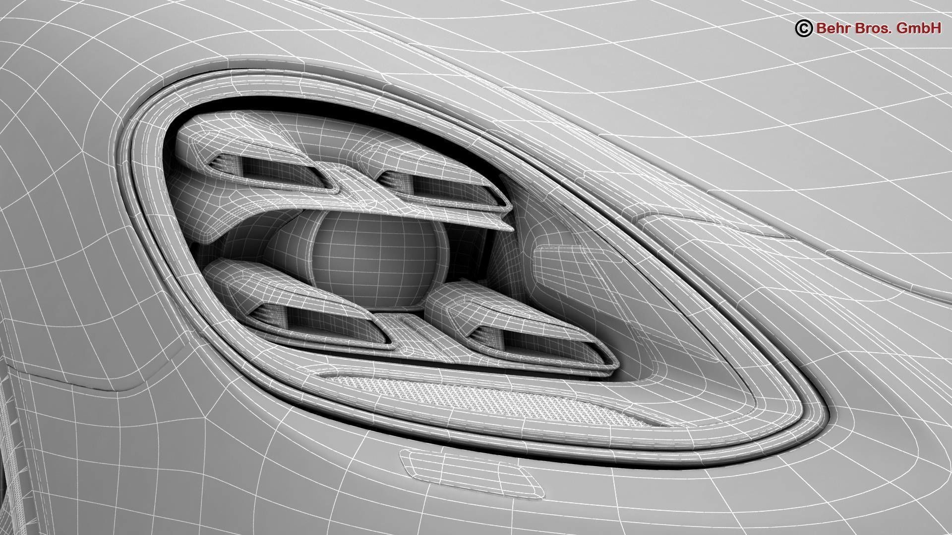 Porsche Panamera Turbo 2017 3D model_25