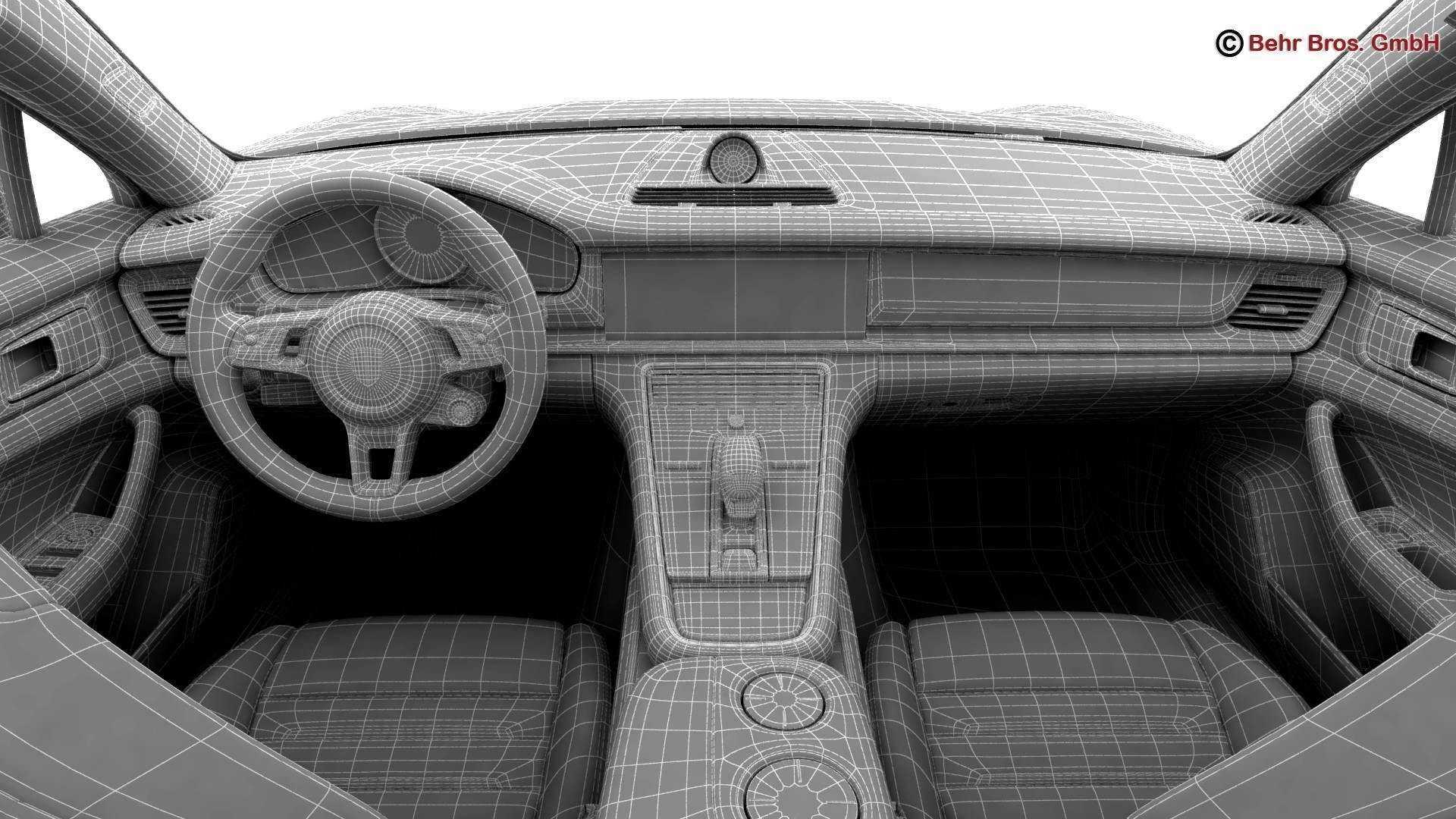 Porsche Panamera Turbo 2017 3D model_28