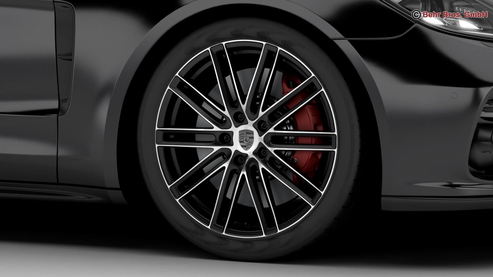 Porsche Panamera Turbo 2017 3D model_8