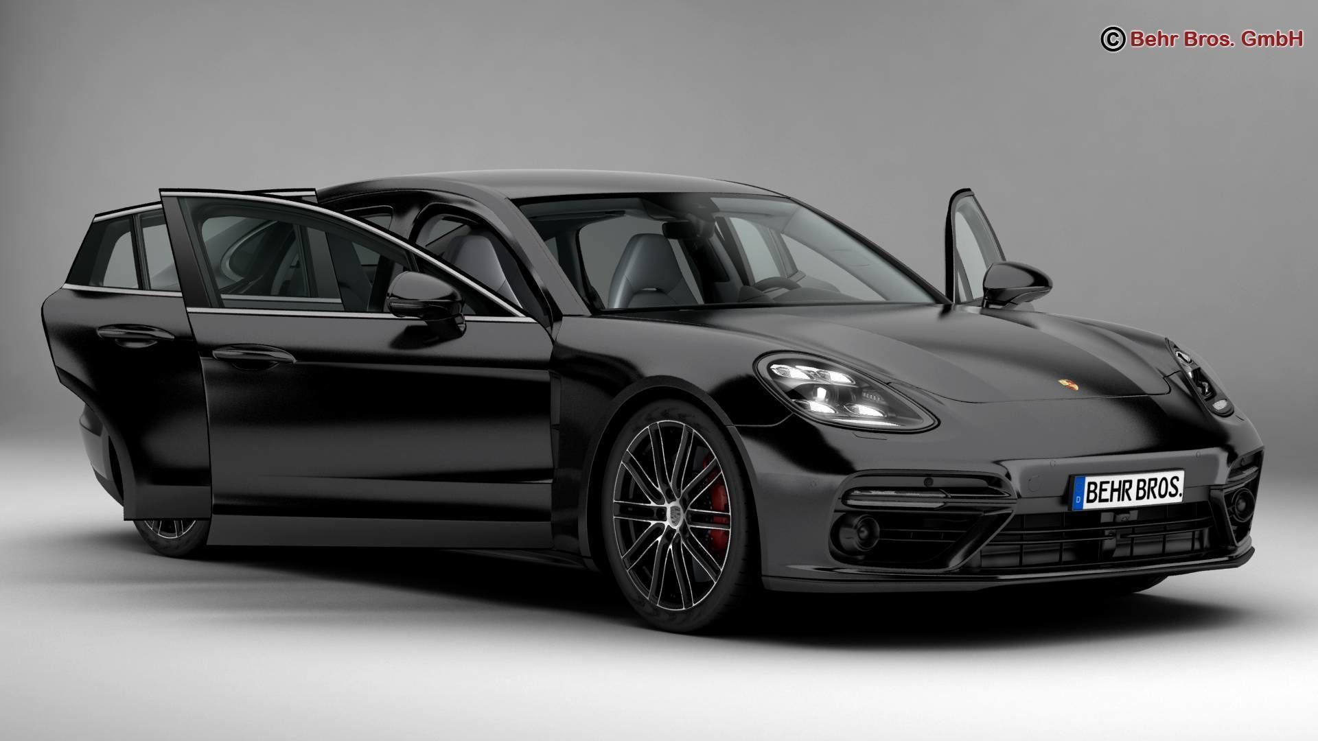 Porsche Panamera Turbo 2017 3D model_2