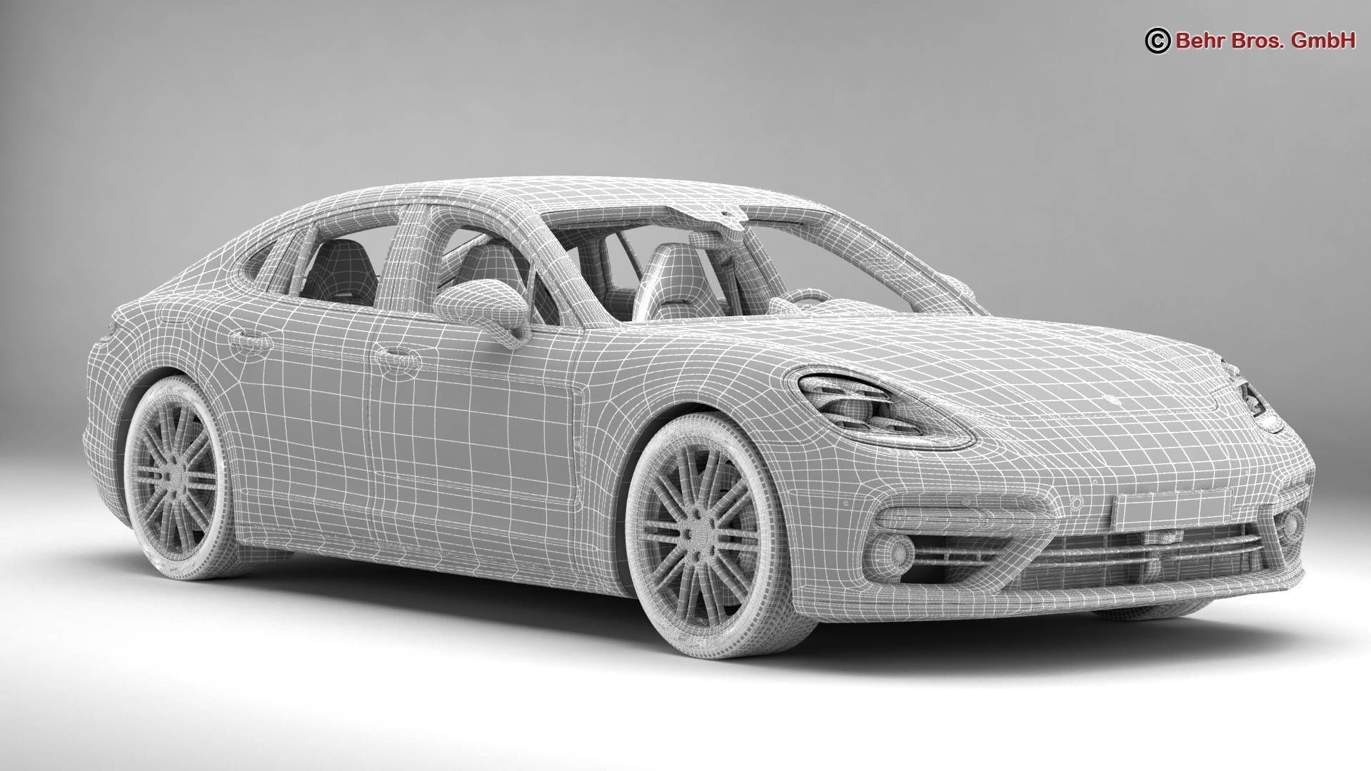 Porsche Panamera Turbo 2017 3D model_16
