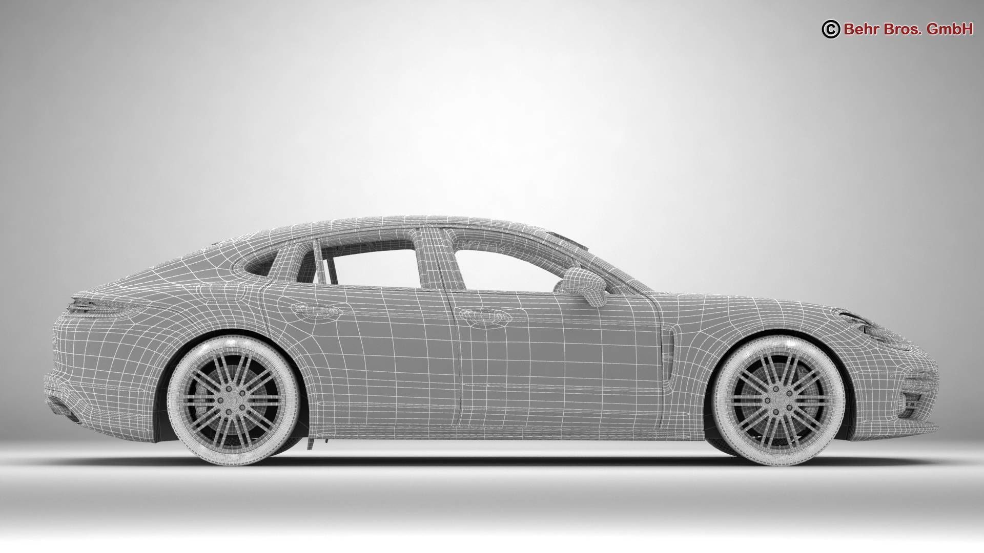 Porsche Panamera Turbo 2017 3D model_20