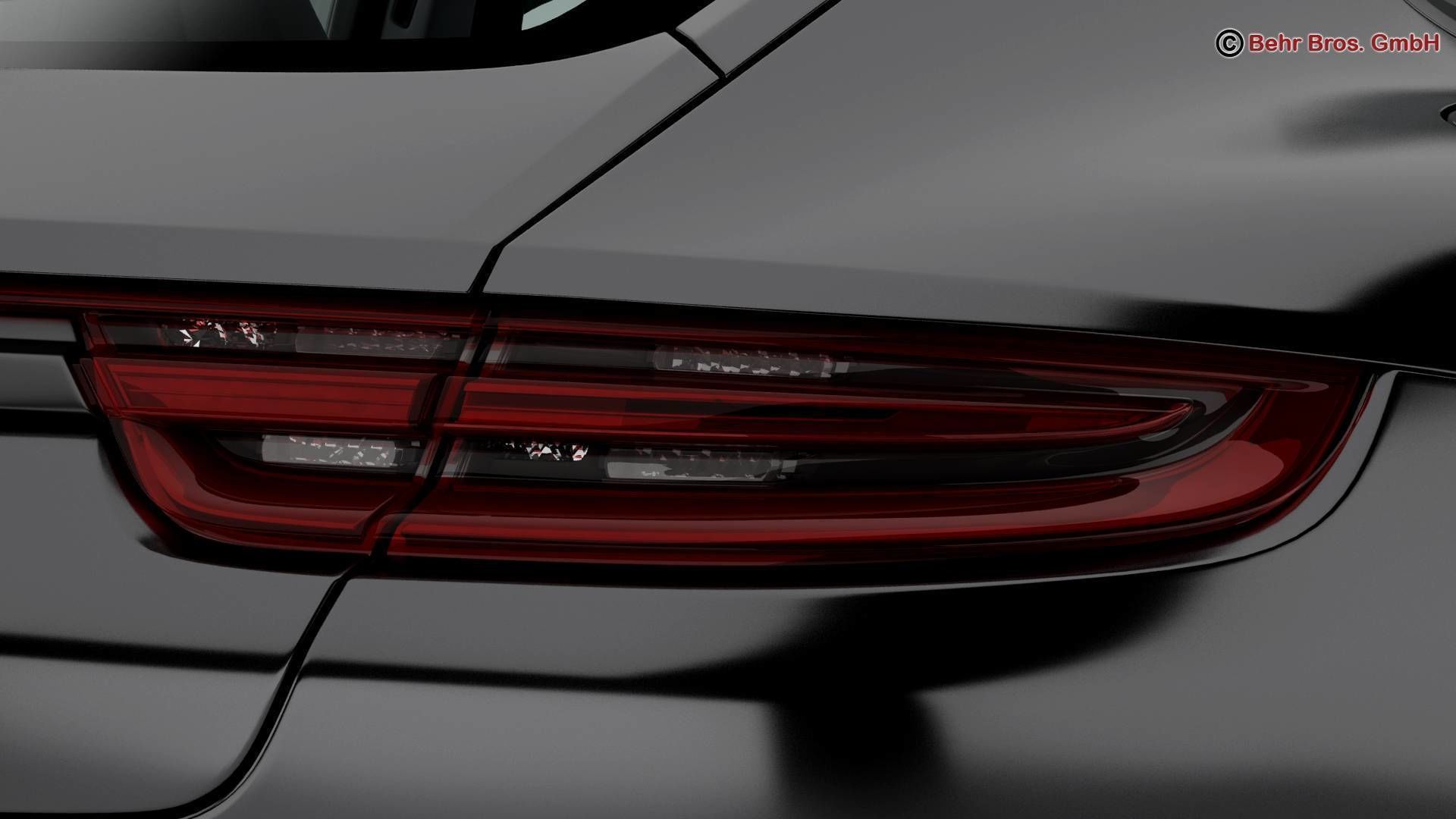 Porsche Panamera Turbo 2017 3D model_10