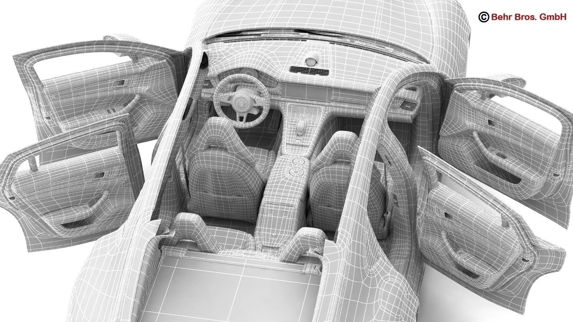 Porsche Panamera Turbo 2017 3D model_27