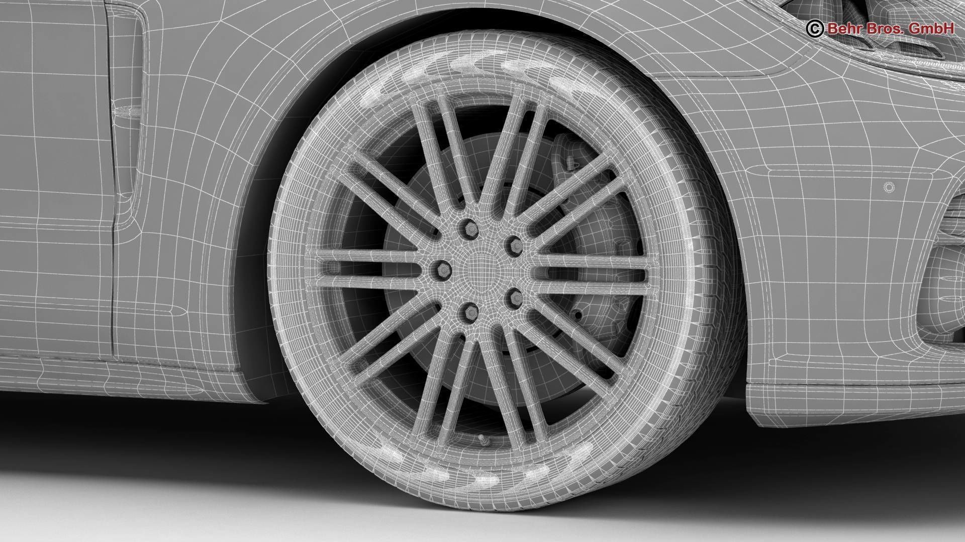 Porsche Panamera Turbo 2017 3D model_23