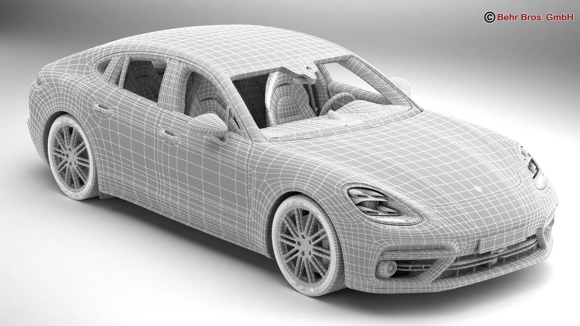 Porsche Panamera Turbo 2017 3D model_15