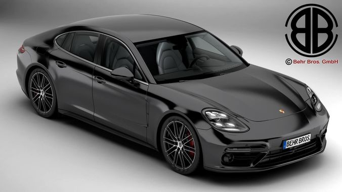 Porsche Panamera Turbo 2017 3D model