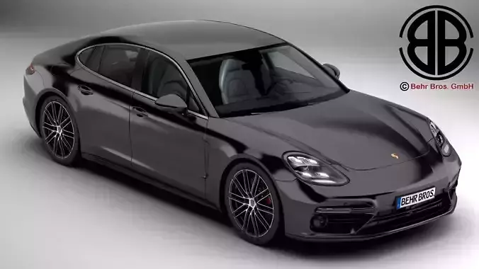 Porsche Panamera Turbo 2017 3D model