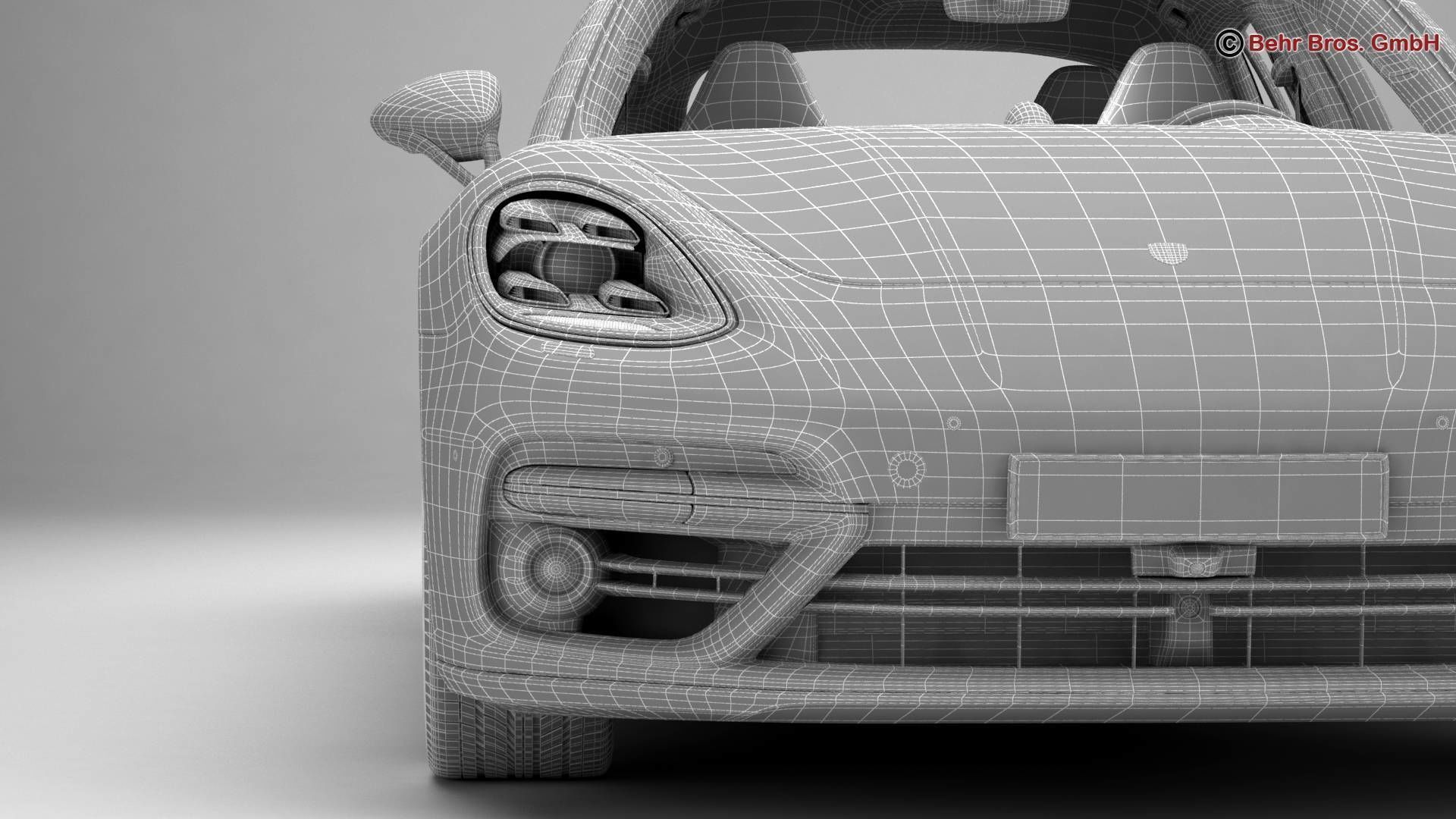 Porsche Panamera Turbo 2017 3D model_22