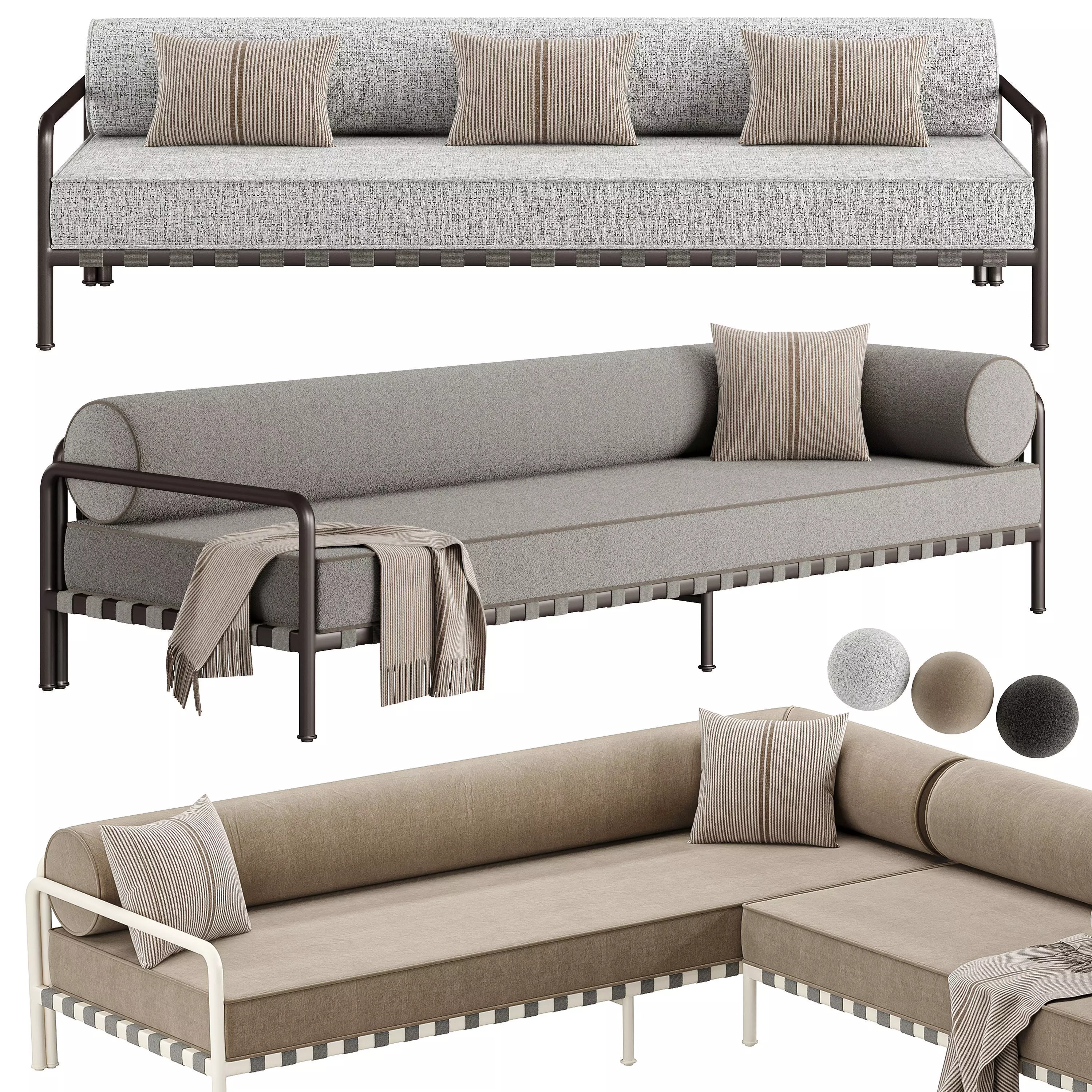 Parker Sofa-Harbour 3D model