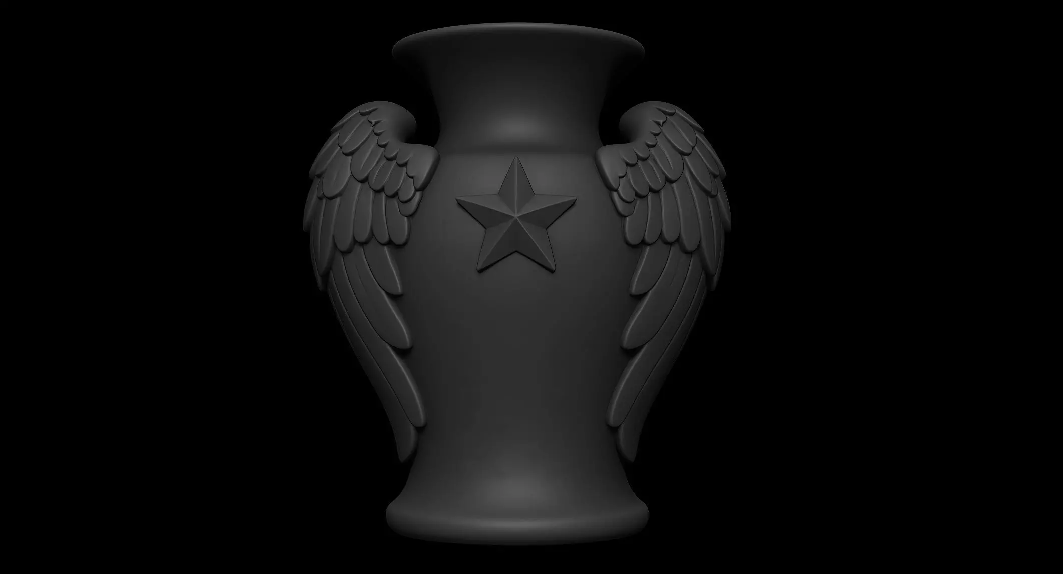 Angel Christmas Vase 3D print model
