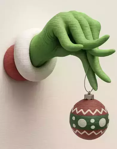 CHRISTMAS GRINCH HAND